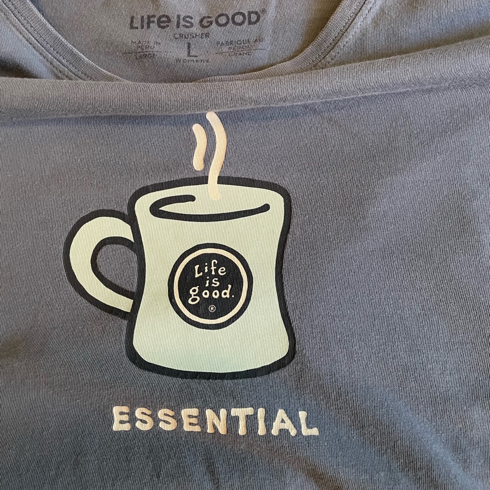 Life Is Good Womens Short Sleeve Tees - Navy, Light Blue, Gray - Picture 2 of 6